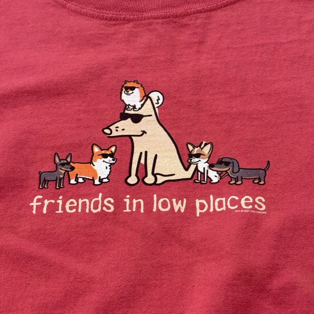 Teddy the Dog long sleeve tshirt “friends in low places”, size XL - Picture 3 of 6